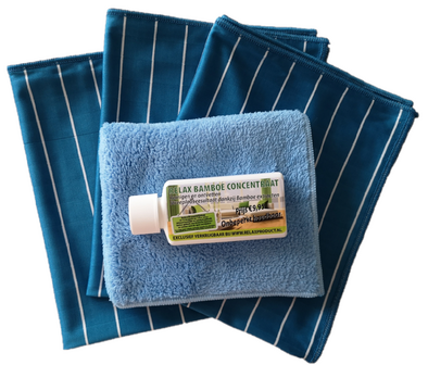 L) Bamboe Voordeel Set (blauw)